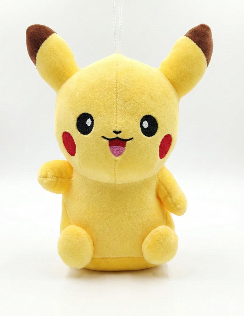 Pokemon Pikachu Plush Toy 12 Inch – Soft Yellow Stuffed Animal Doll with Embroidered Face & Hanging Loop | Cute Anime Cartoon Figure Pillow | Nintendo Character Birthday Eid Ramadan Gift for Boys Girls Kids 3+ - Image 1